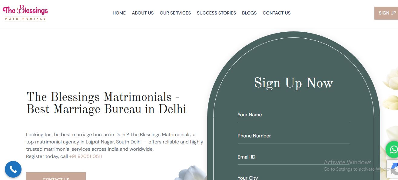 The Blessings Matrimony